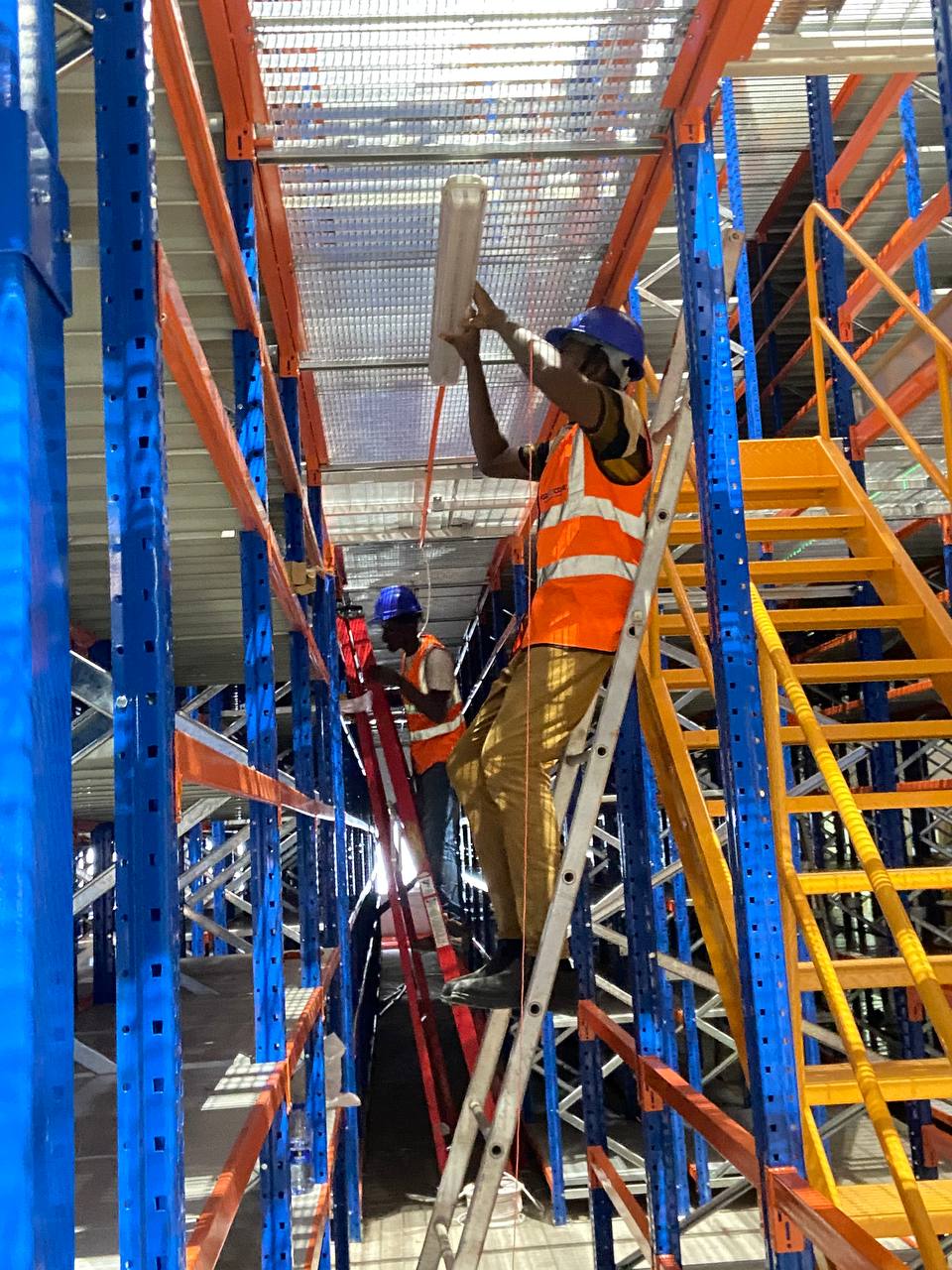 Racking and lighting network integration