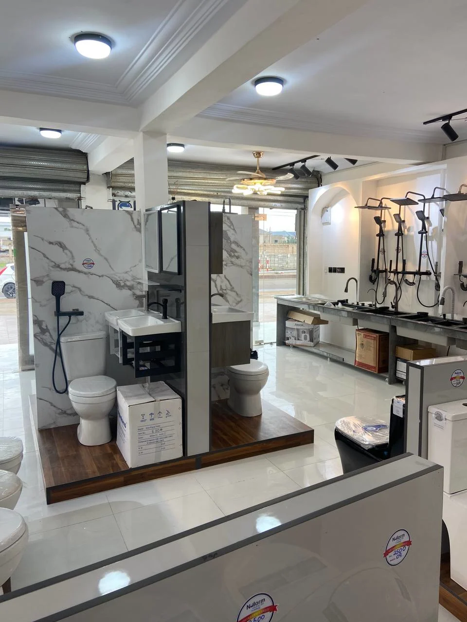 Showroom — Display area — built implementation