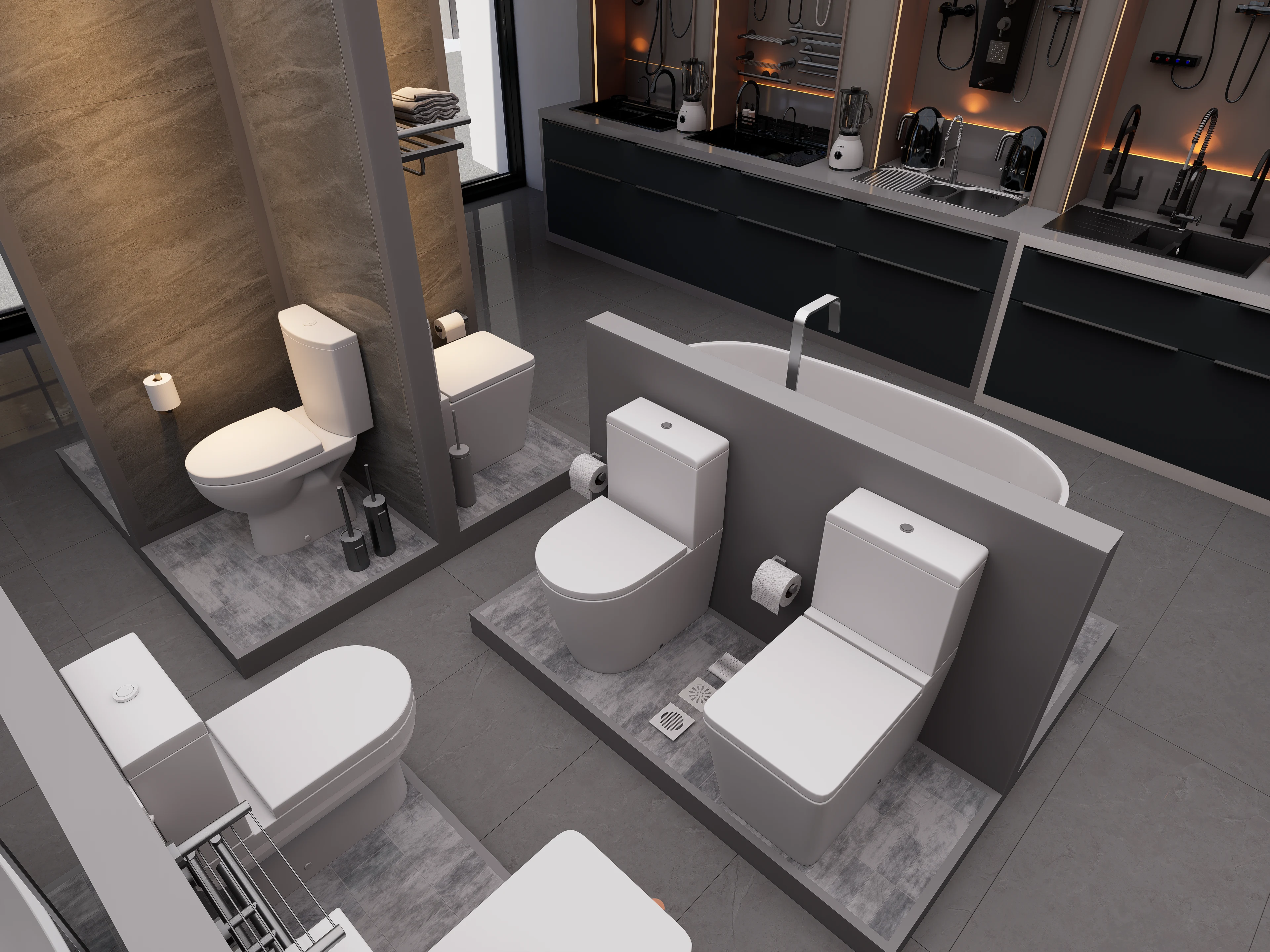 Showroom — Interior view — design visualization